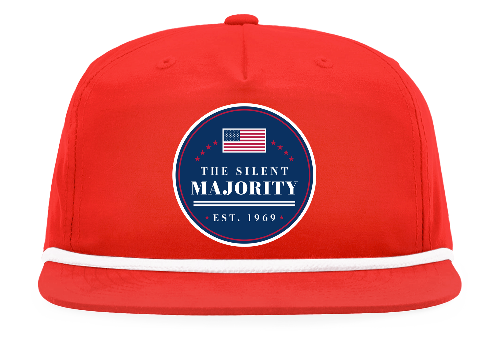 The Silent Majority Rope Snapback Cap in Red / White Rope