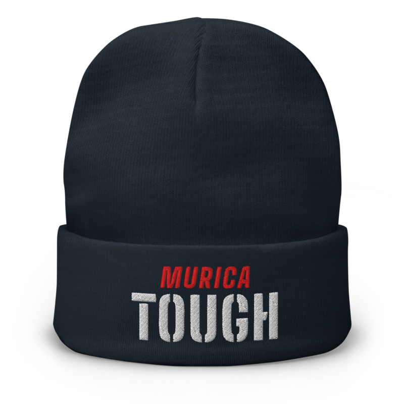 Murica Tough Beanie in Navy