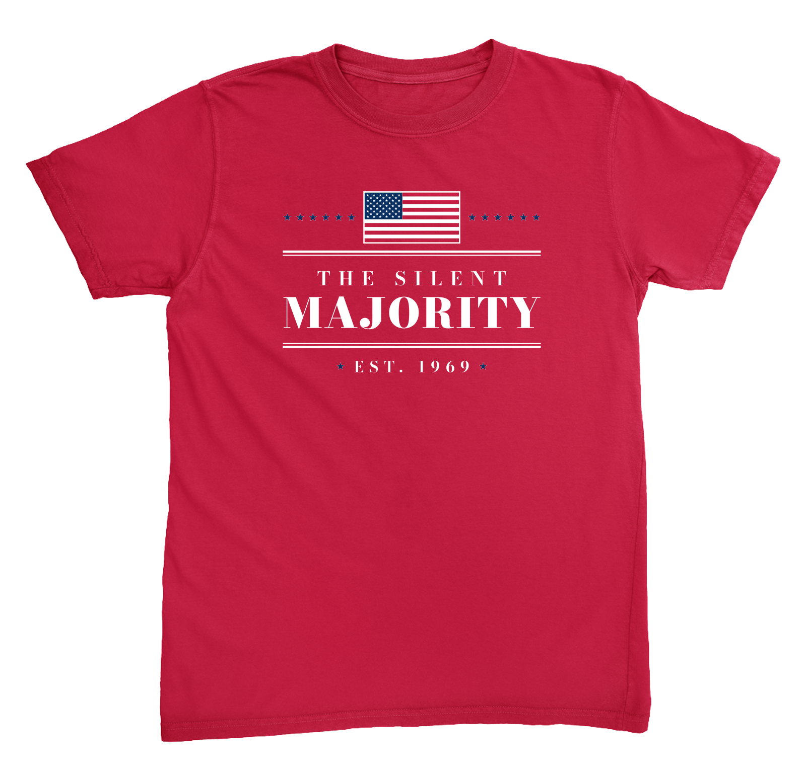 The Silent Majority Heavyweight Tee in Red