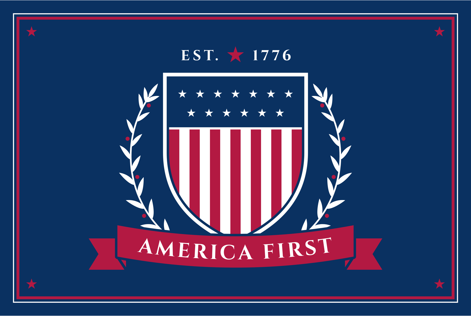 America First Crest Acrylic Print
