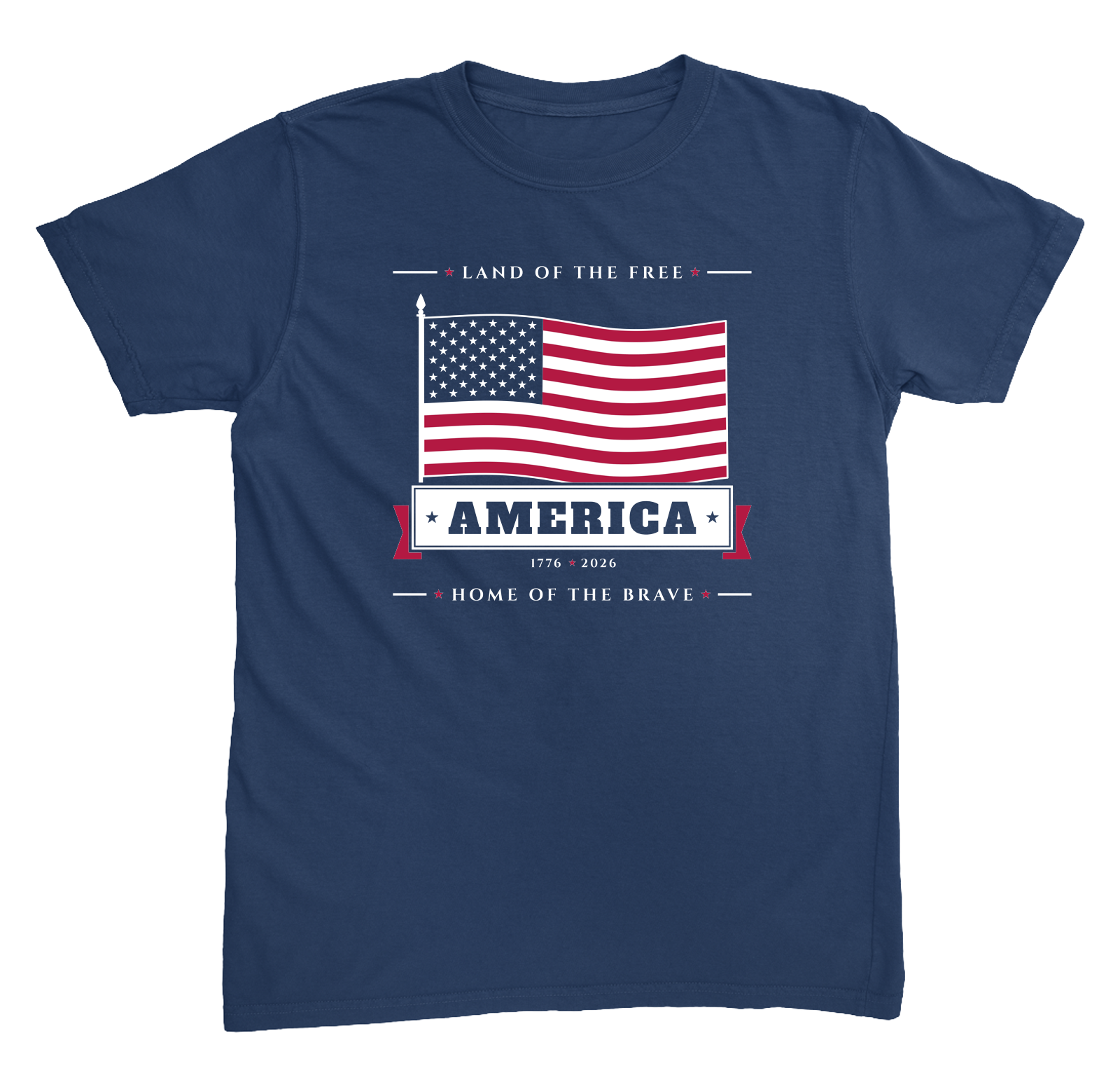 America Toddler Tee in Navy