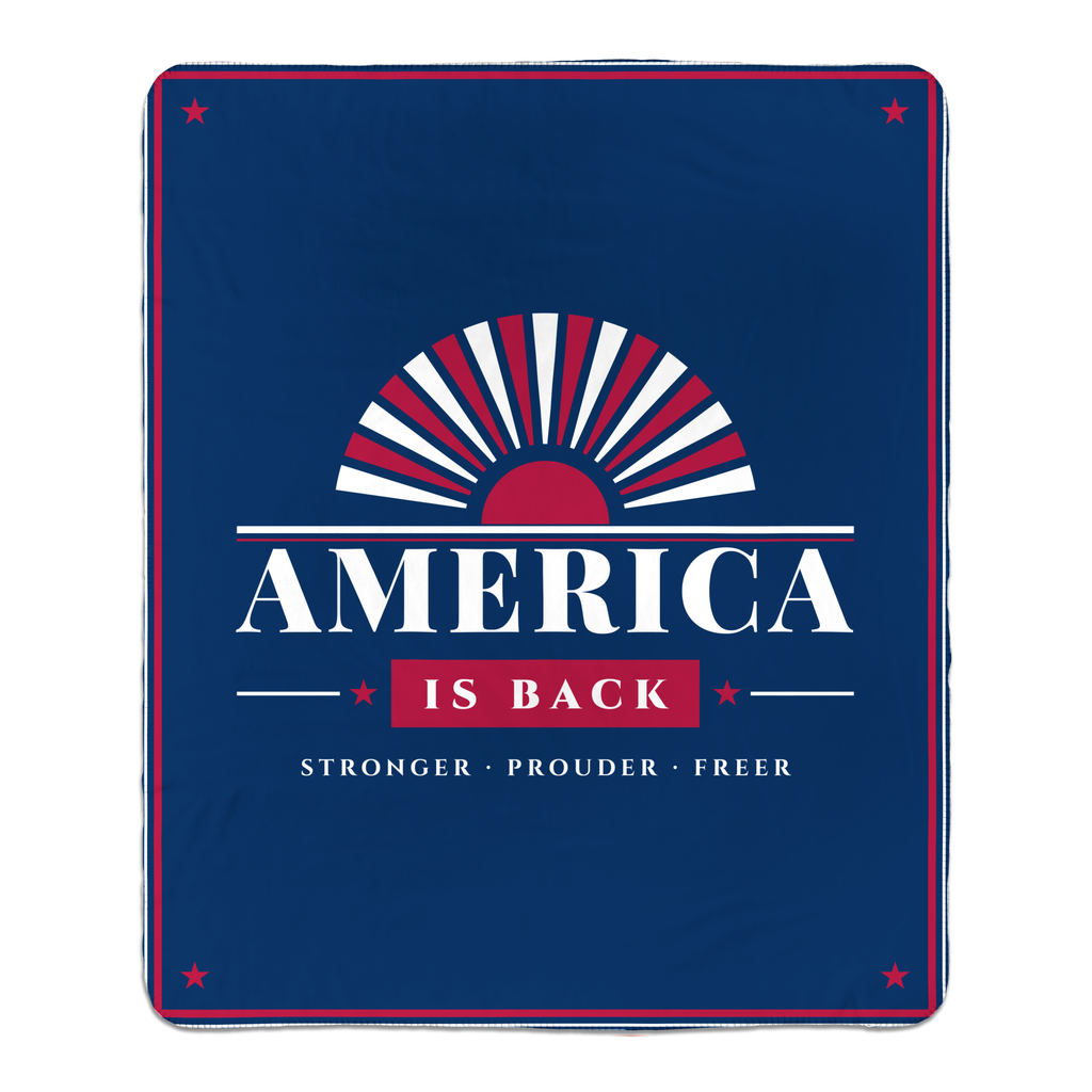 America Is Back Sherpa Blanket