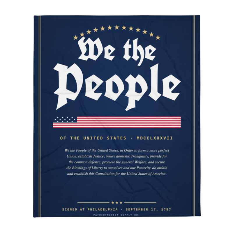 We the People Throw Blanket