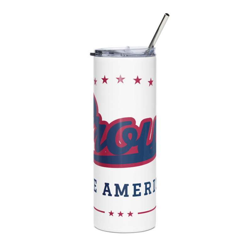 Proud to Be American Tumbler in White