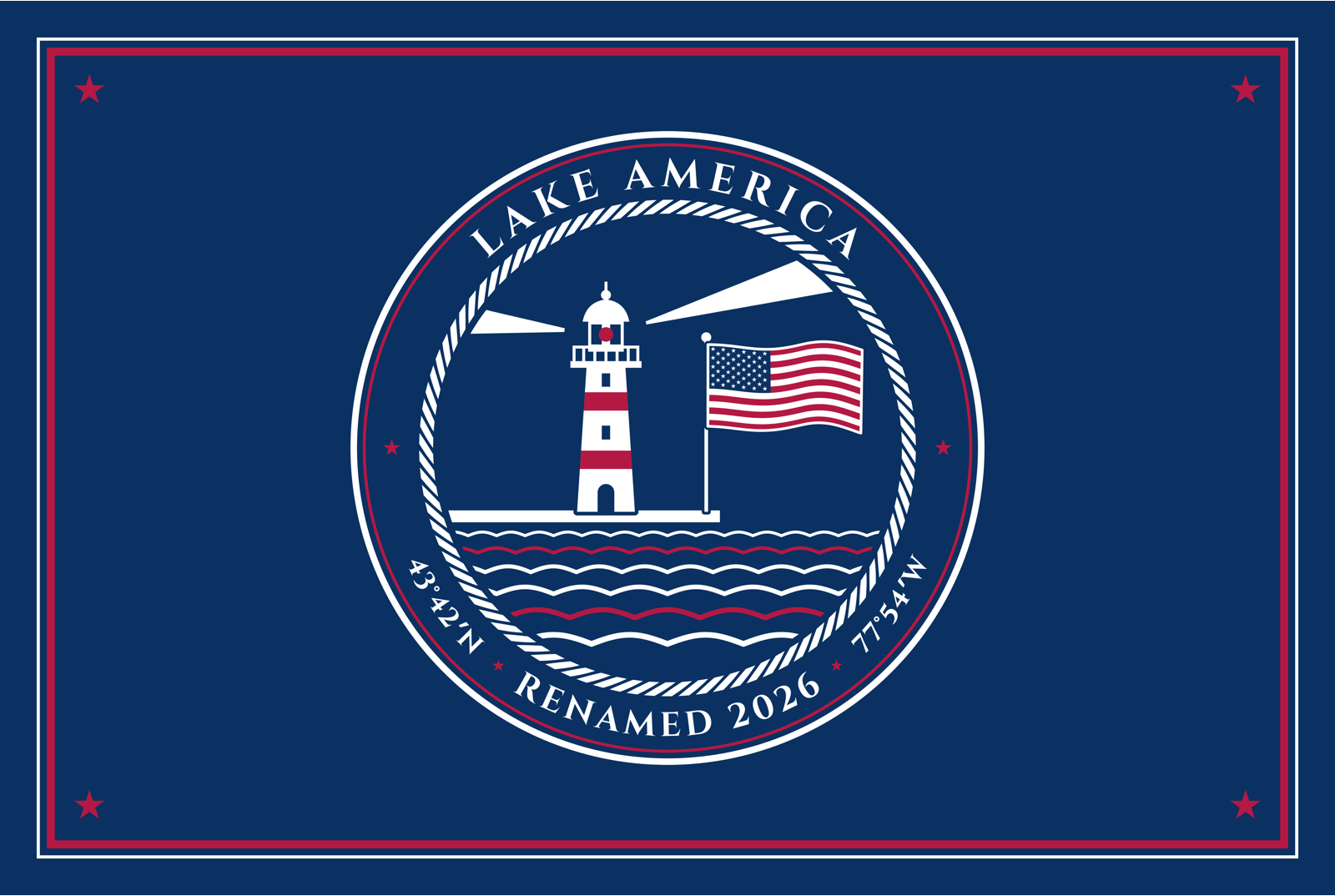 Lake America Matte Poster
