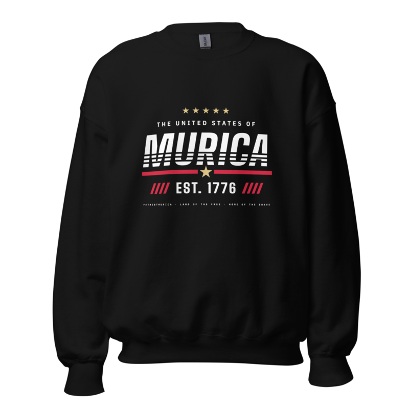 Murica Crewneck Sweatshirt in Black