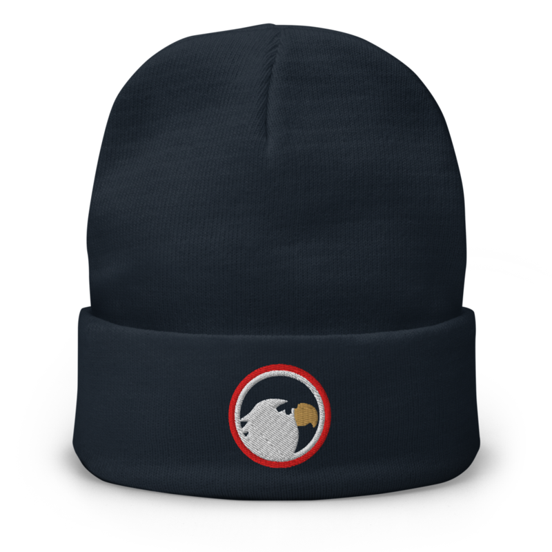 PatriotMurica Crest Beanie in Navy