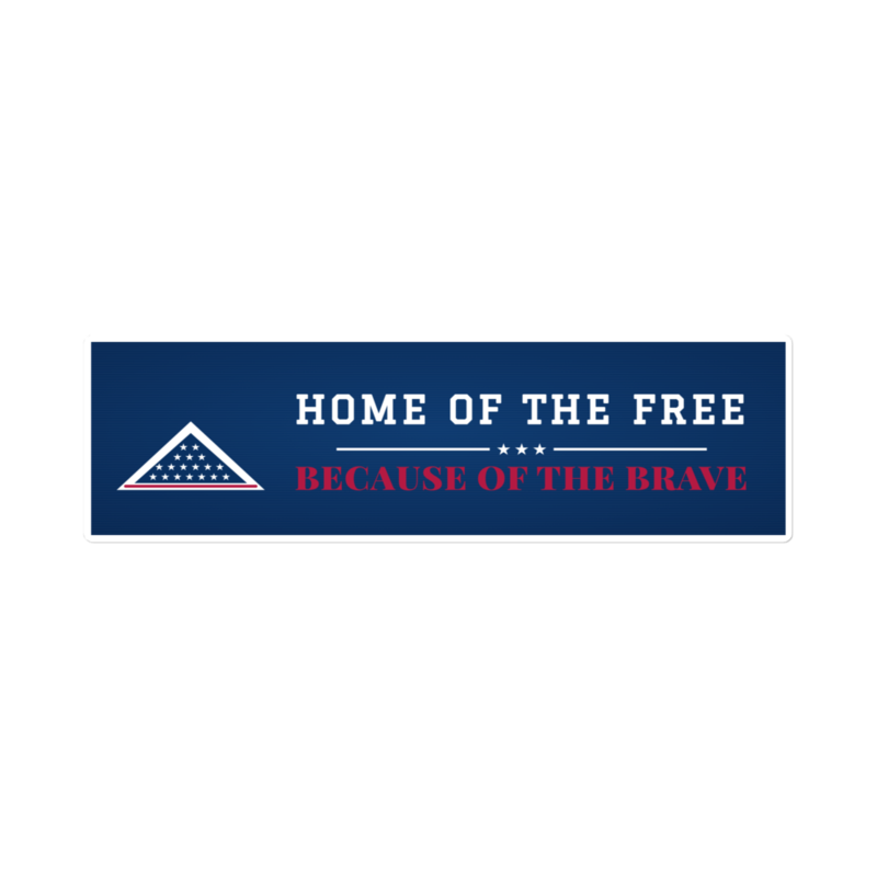 Home of the Brave Bumper Sticker