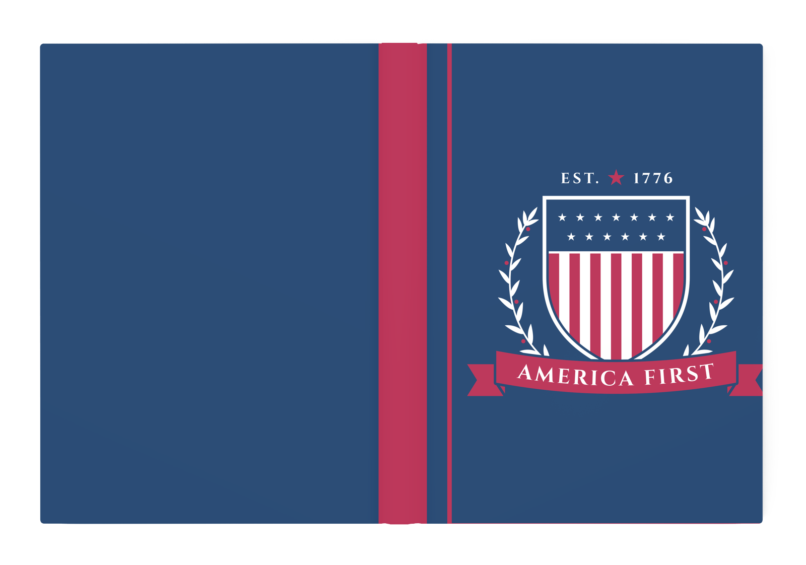 America First Crest Hardcover Journal