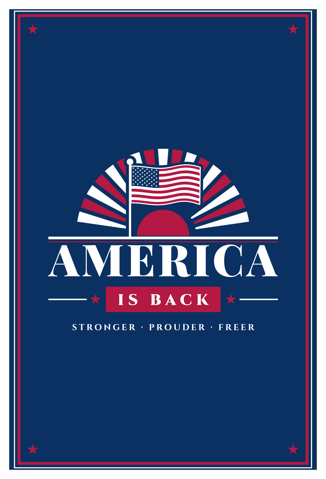 America Is Back Postcards