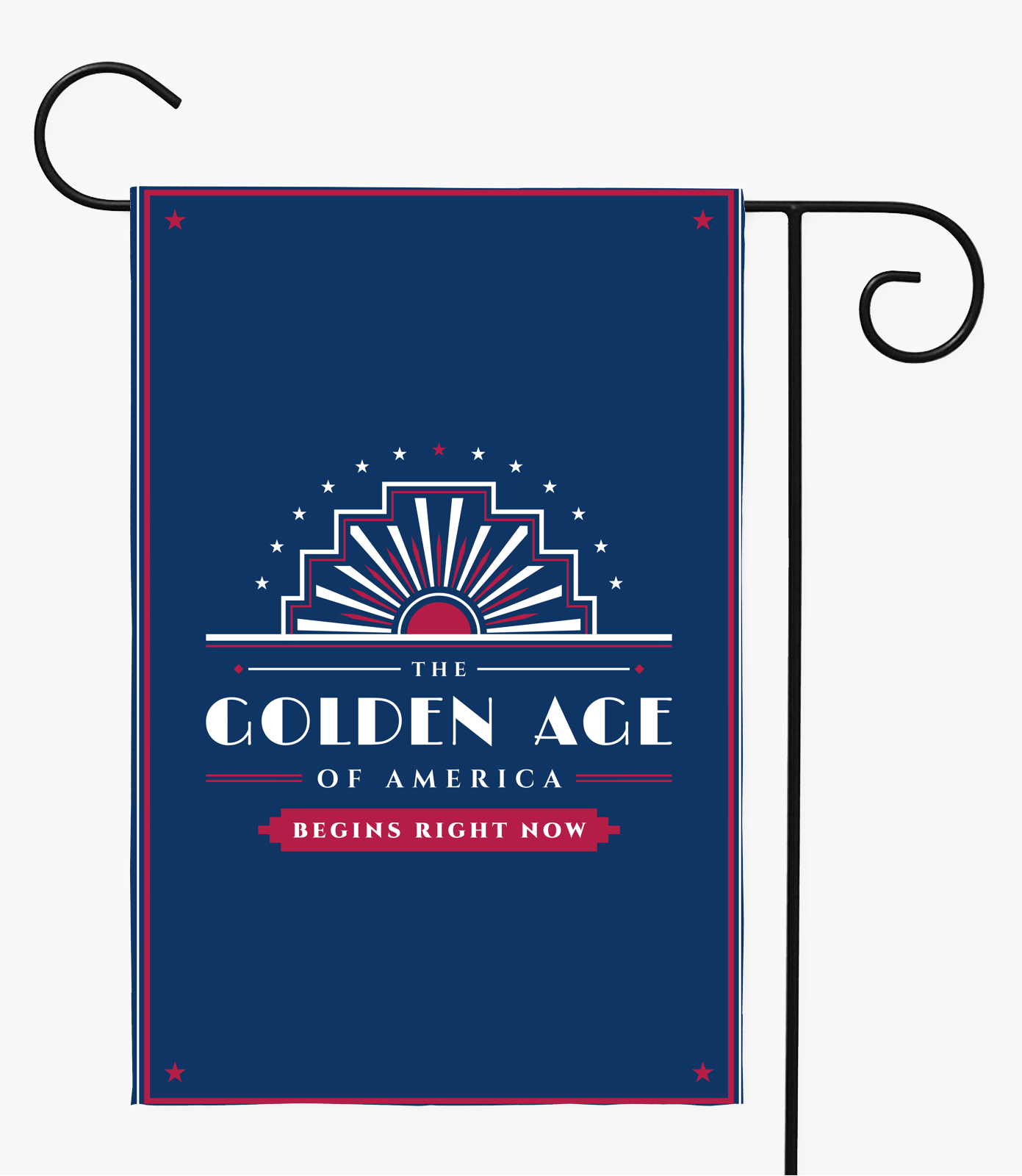 The Golden Age Garden Flag