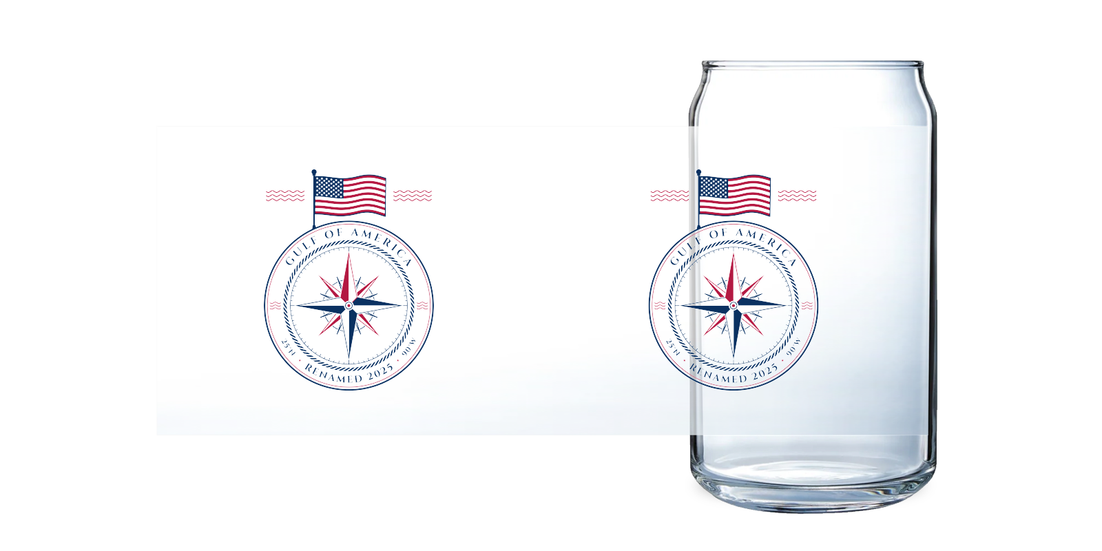 Gulf of America Can Glass
