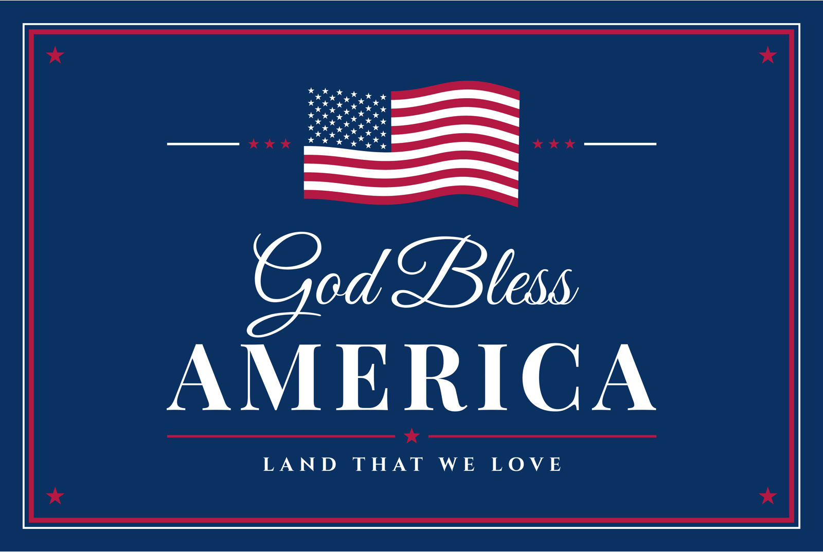God Bless America Metal Print