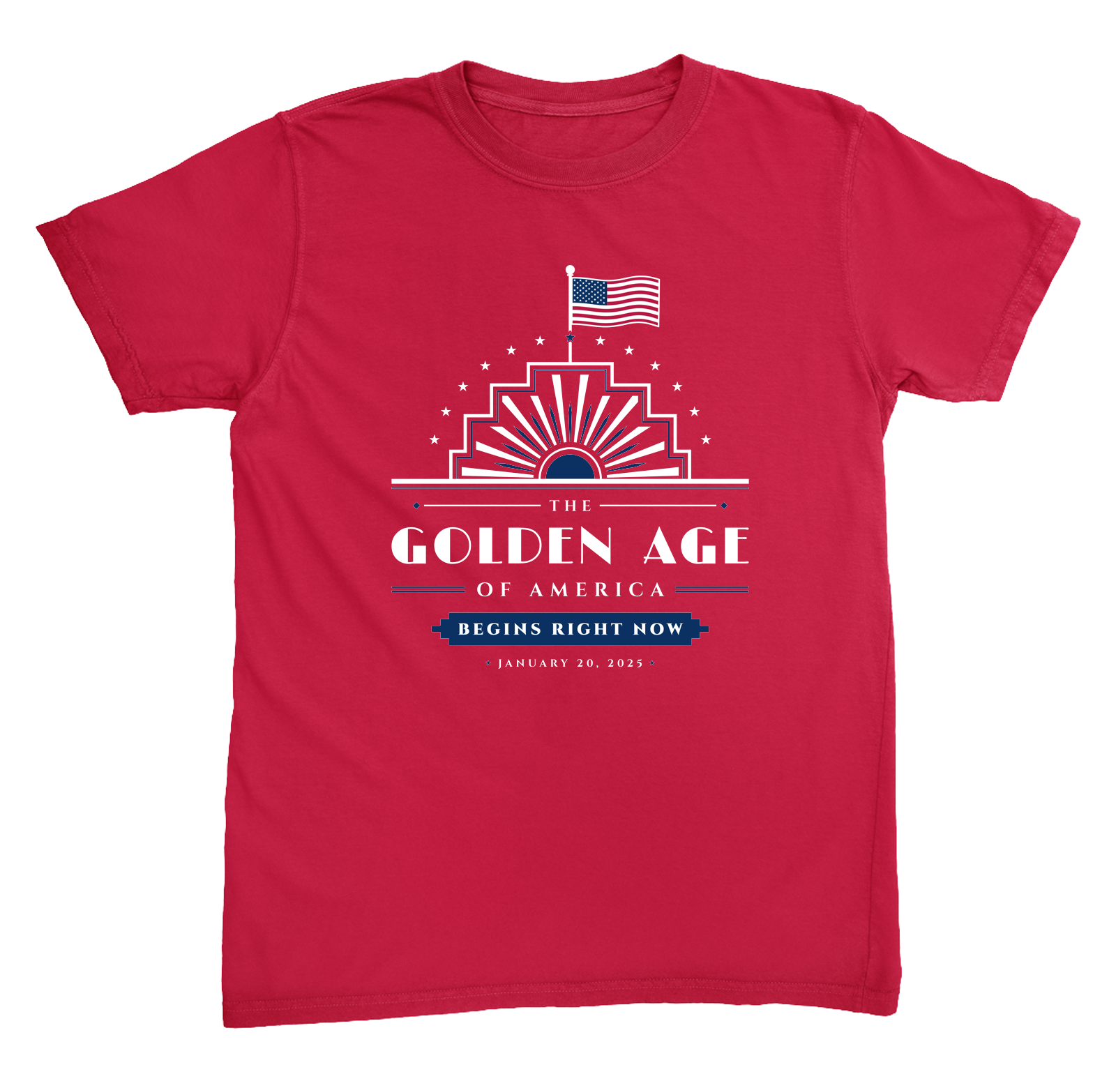 The Golden Age Heavyweight Tee in Red