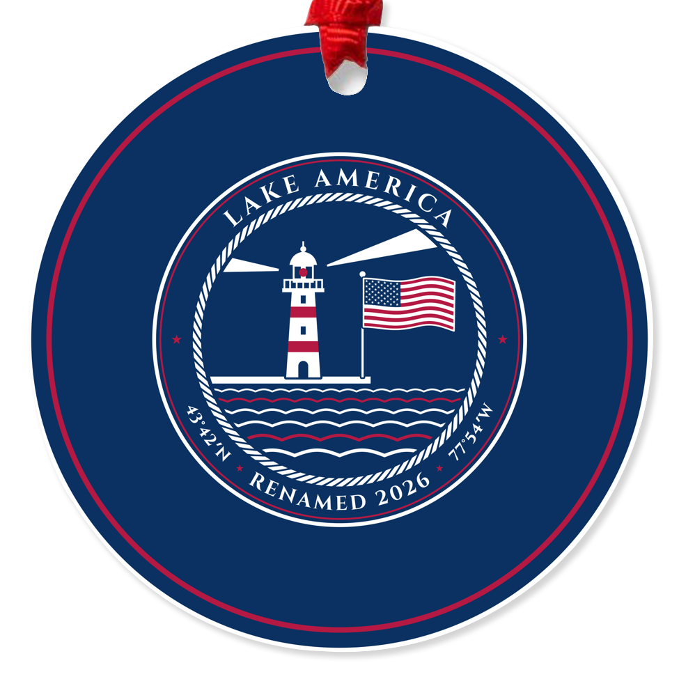 Lake America Acrylic Ornament