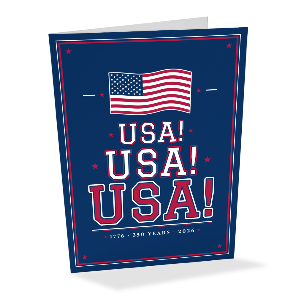 USA! USA! USA! Greeting Cards