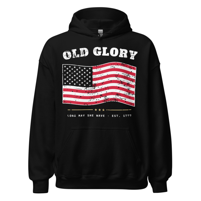 Old Glory Hoodie in Black