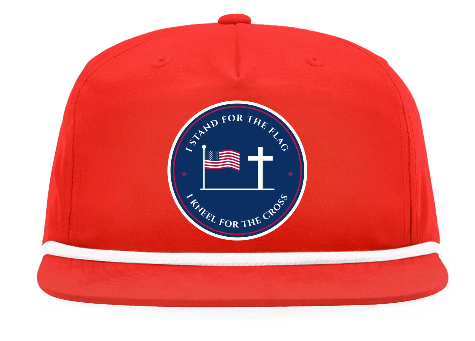 Stand for the Flag Rope Snapback Cap in Red / White Rope