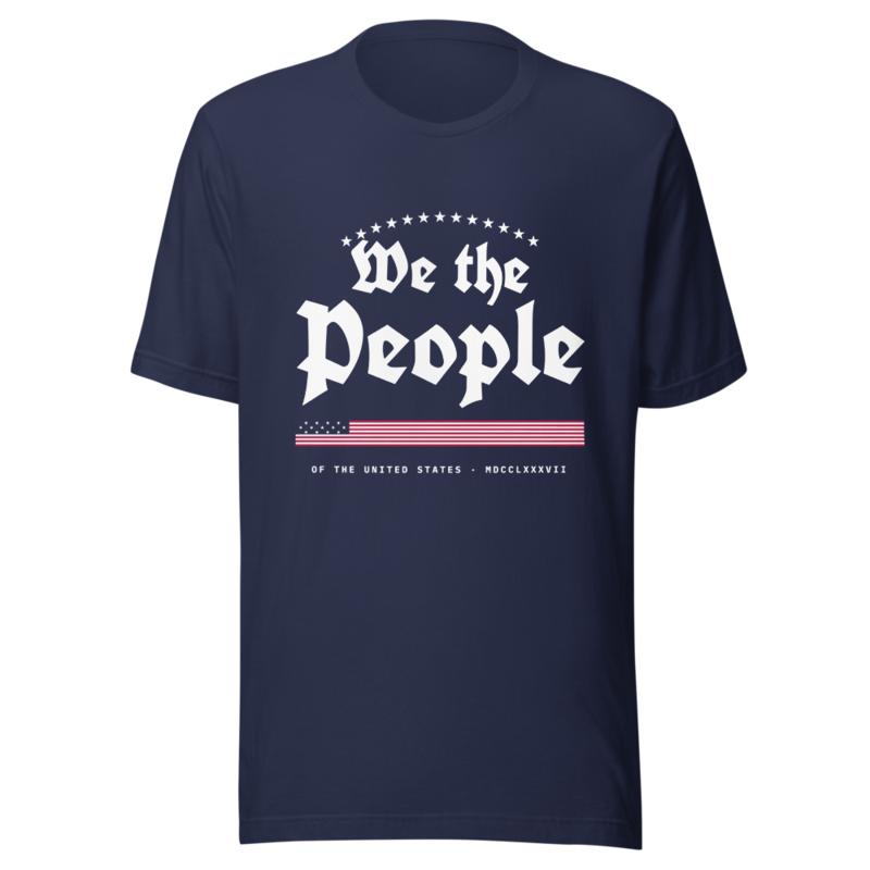 We the People Tee in Navy