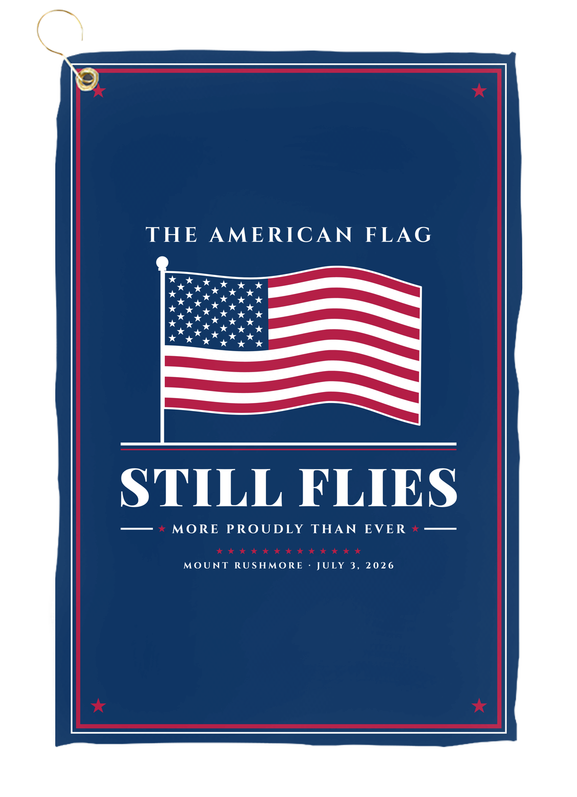 The American Flag Still Flies Golf Towel