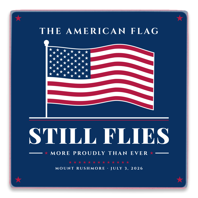 The American Flag Still Flies Acrylic Magnet