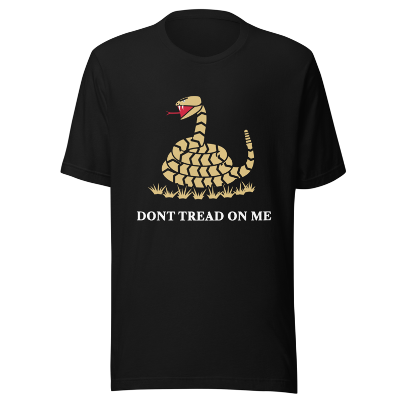 Don’t Tread on Me Tee in Black