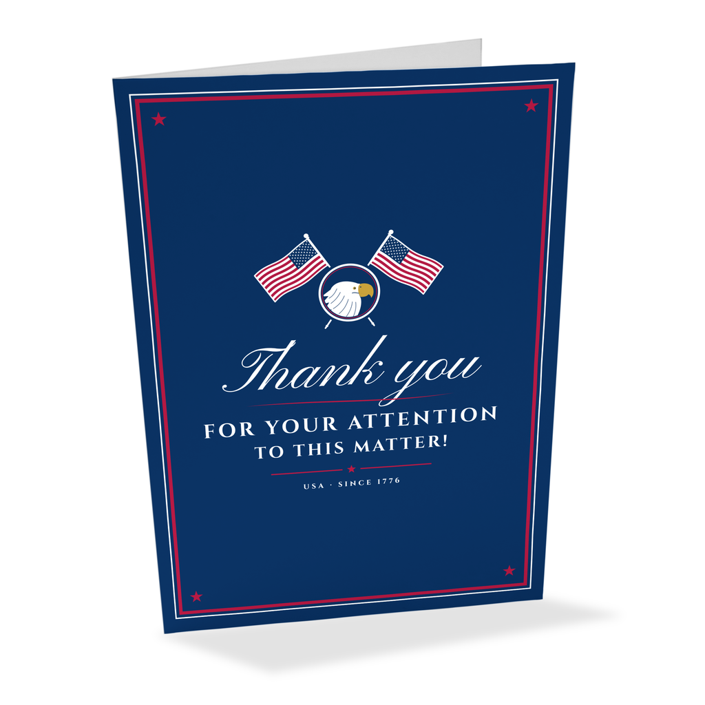 Thank You for Your Attention Greeting Cards, photo 1 of 2