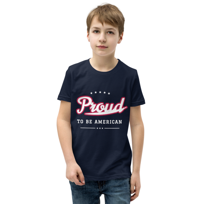 Proud to Be American Youth Tee in Navy