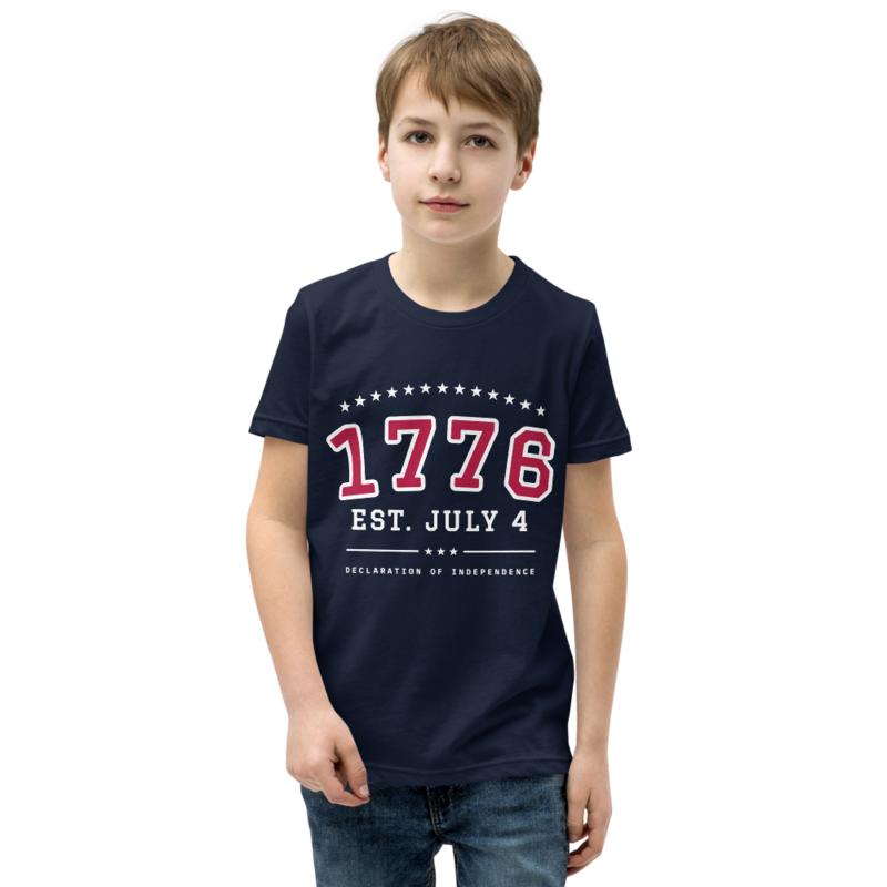 1776 Youth Tee in Navy