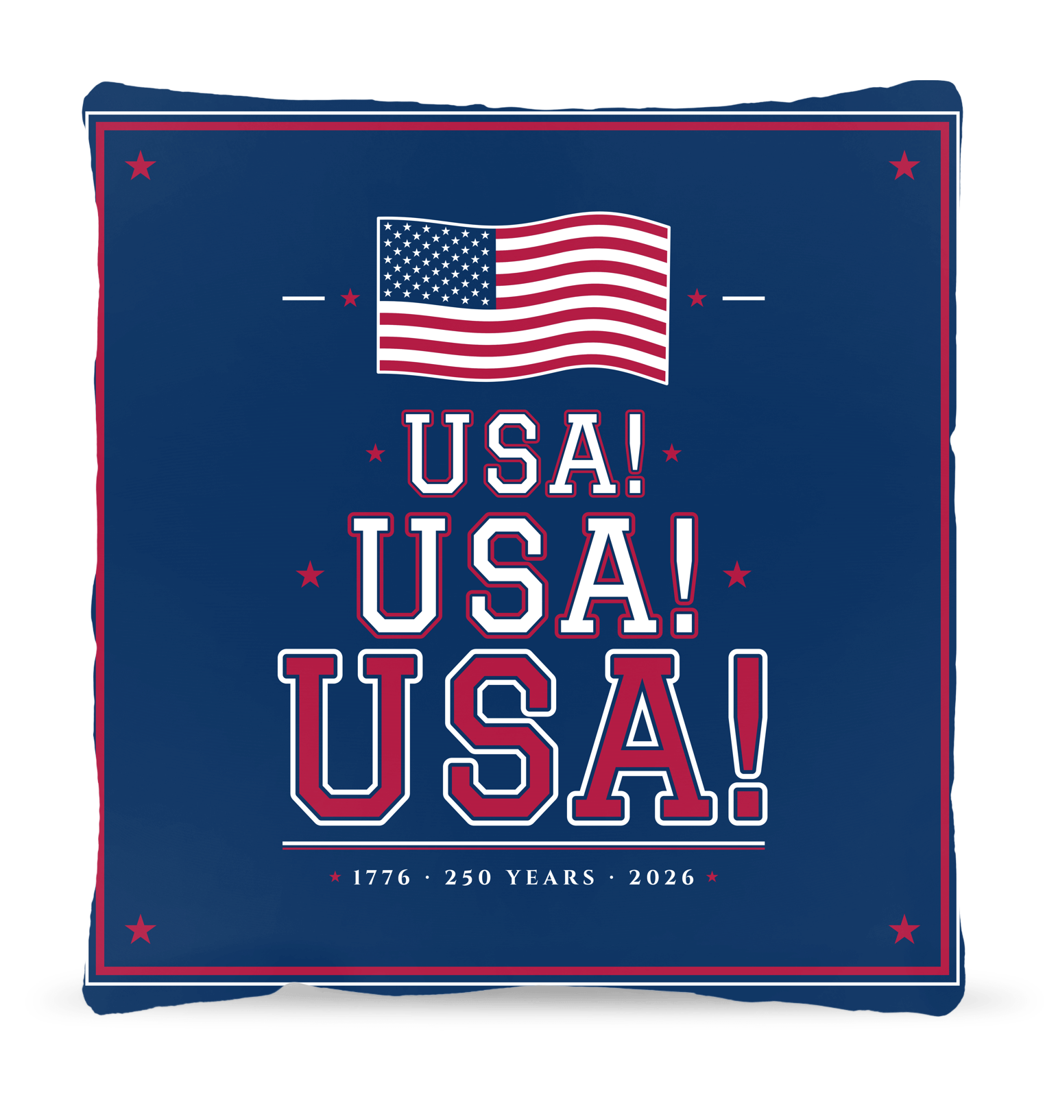 USA! USA! USA! Woven Pillow