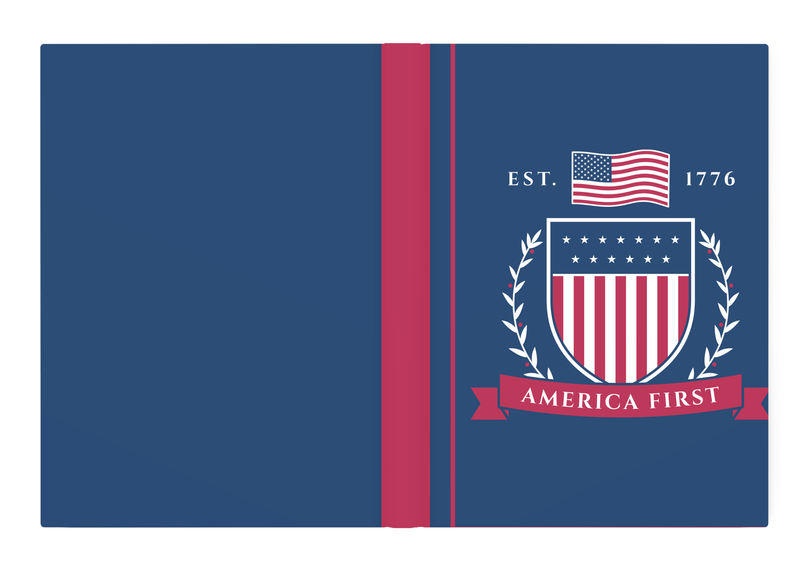 America First Crest Hardcover Journal