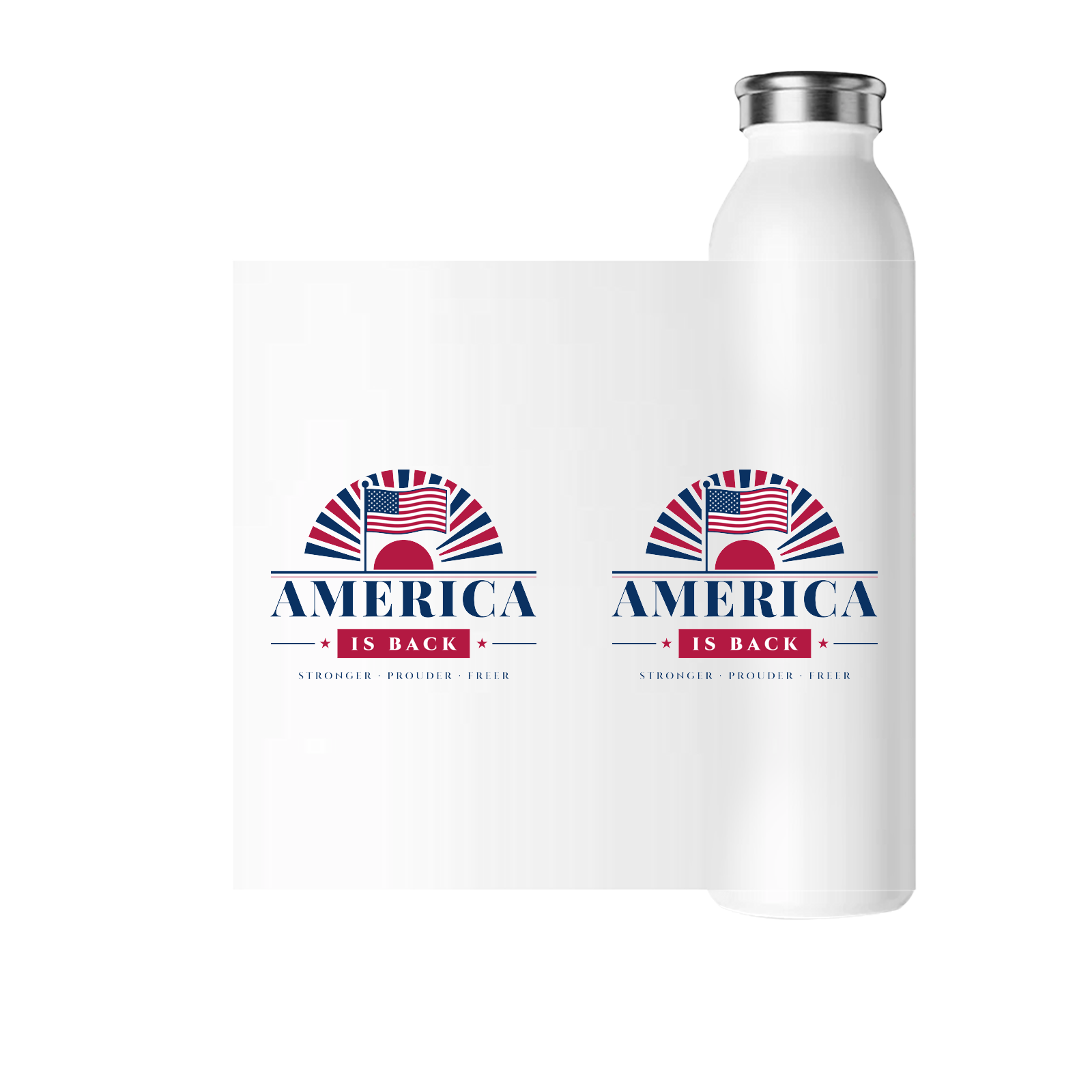 America Is Back Water Bottle