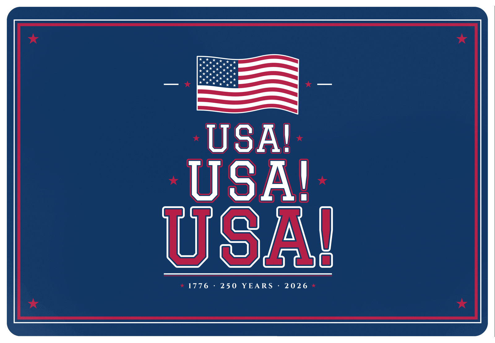 USA! USA! USA! Pet Placemat