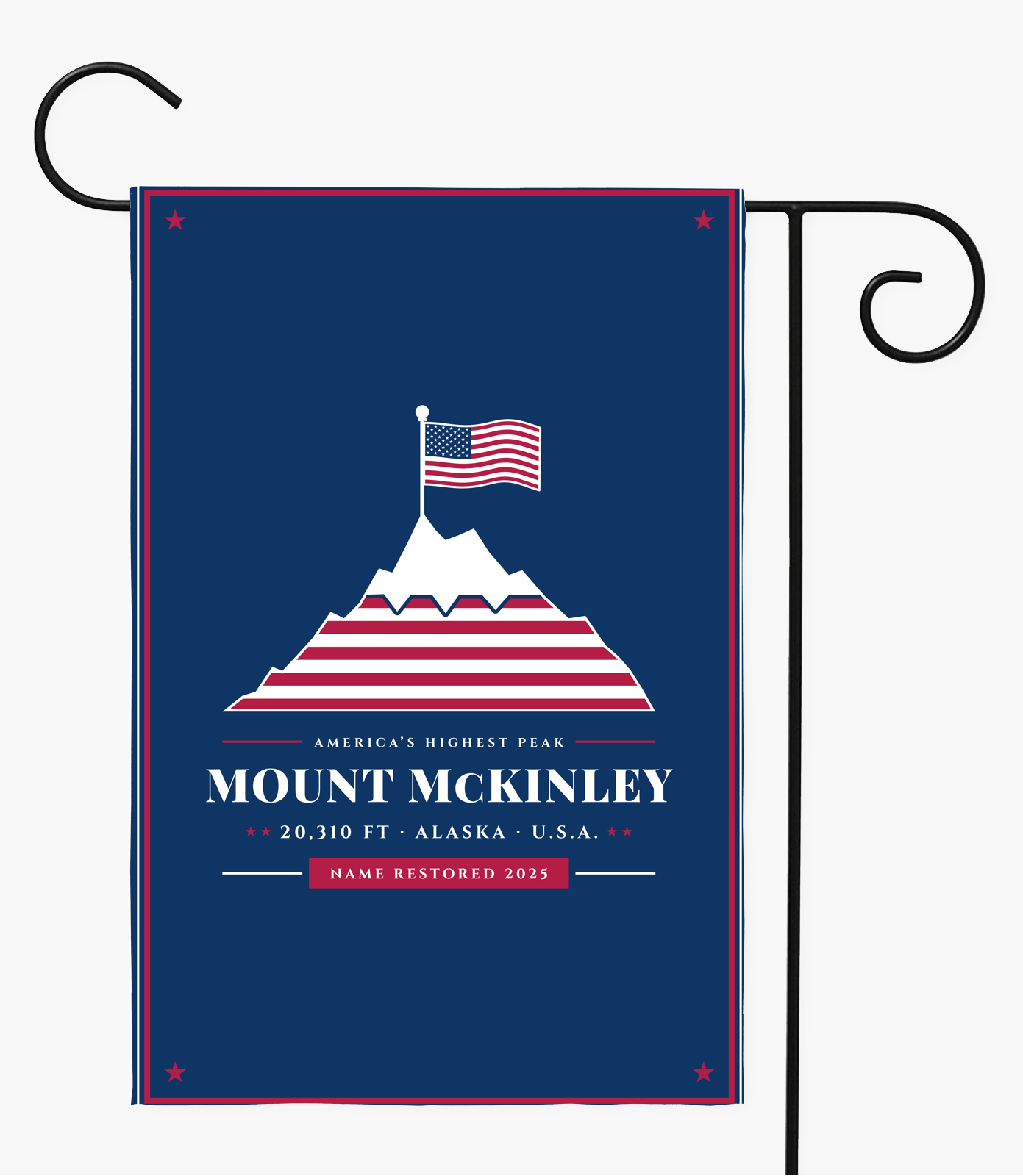 Mount McKinley Garden Flag