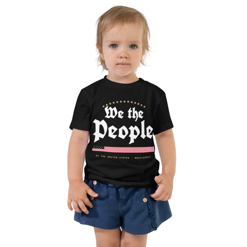 We the People Toddler Tee in Black