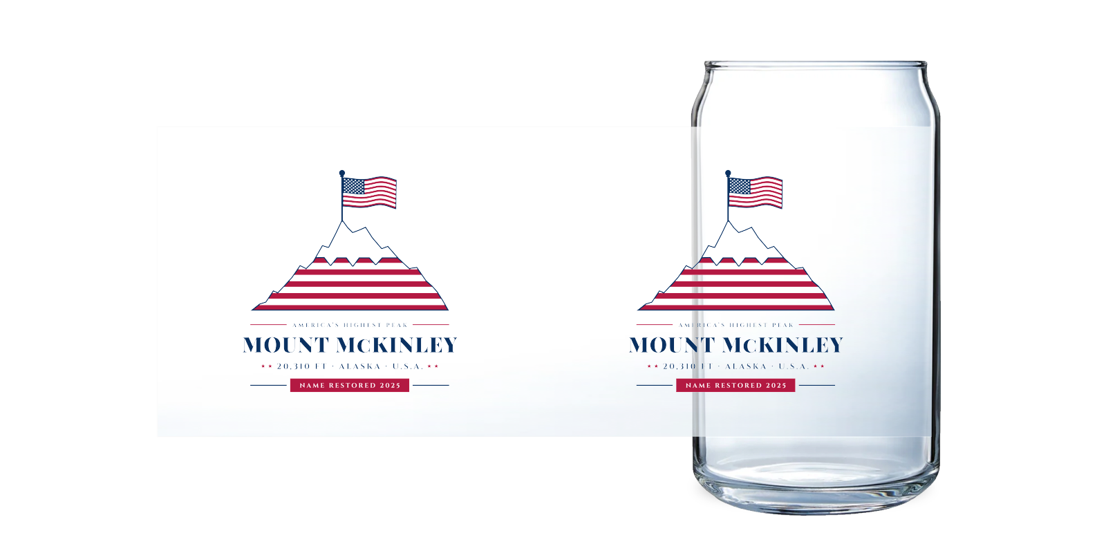 Mount McKinley Can Glass