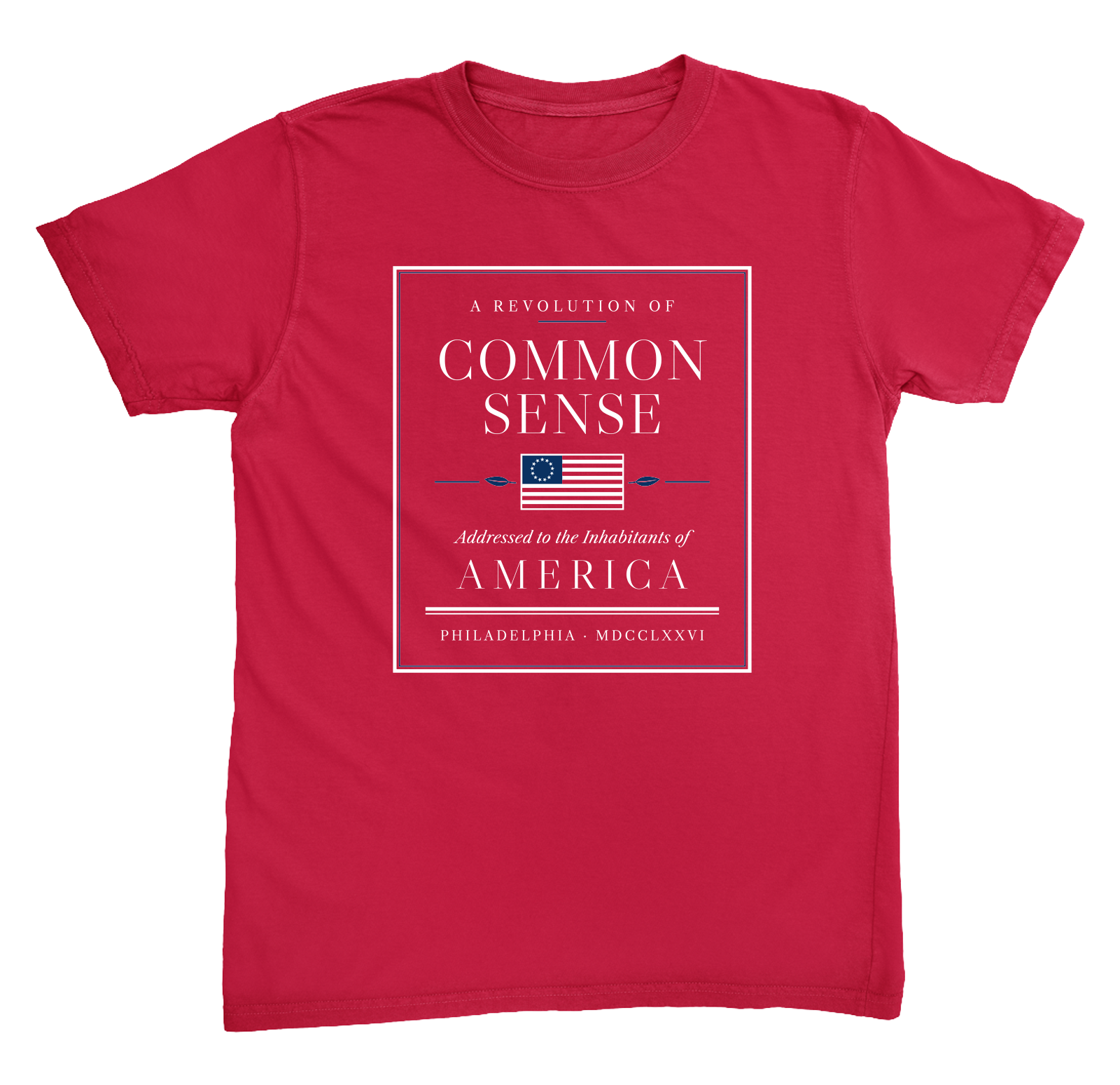 Common Sense Heavyweight Tee in Red
