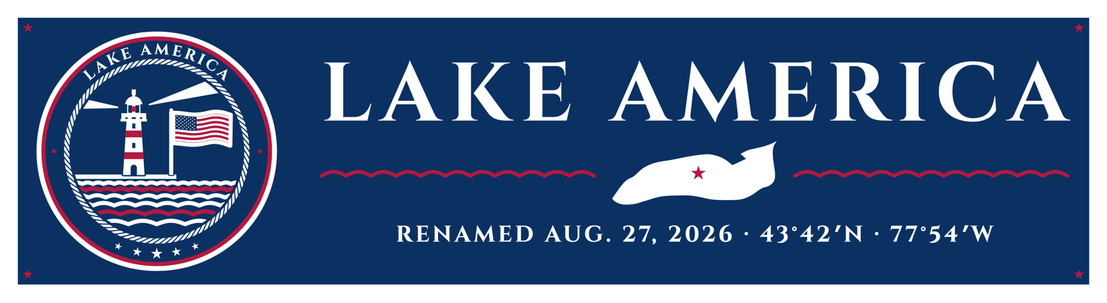 Lake America Car Magnet