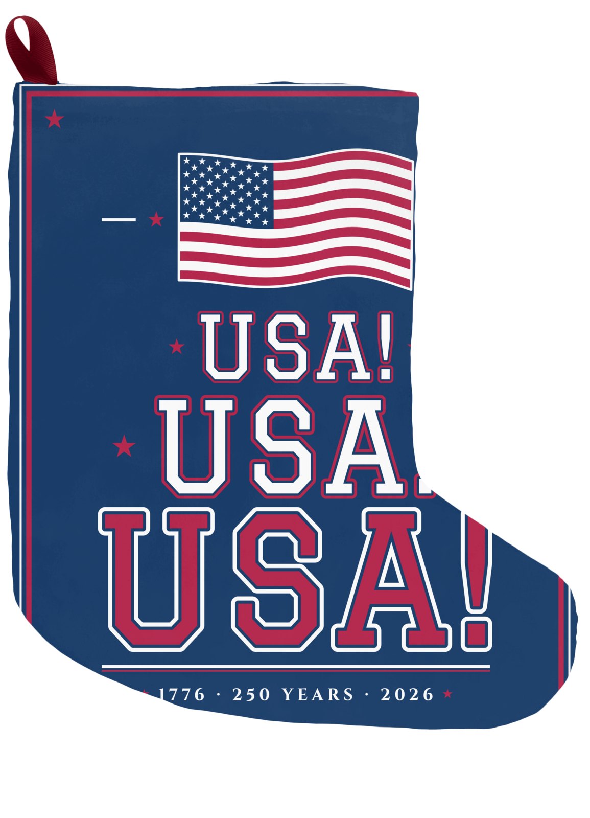 USA! USA! USA! Christmas Stocking