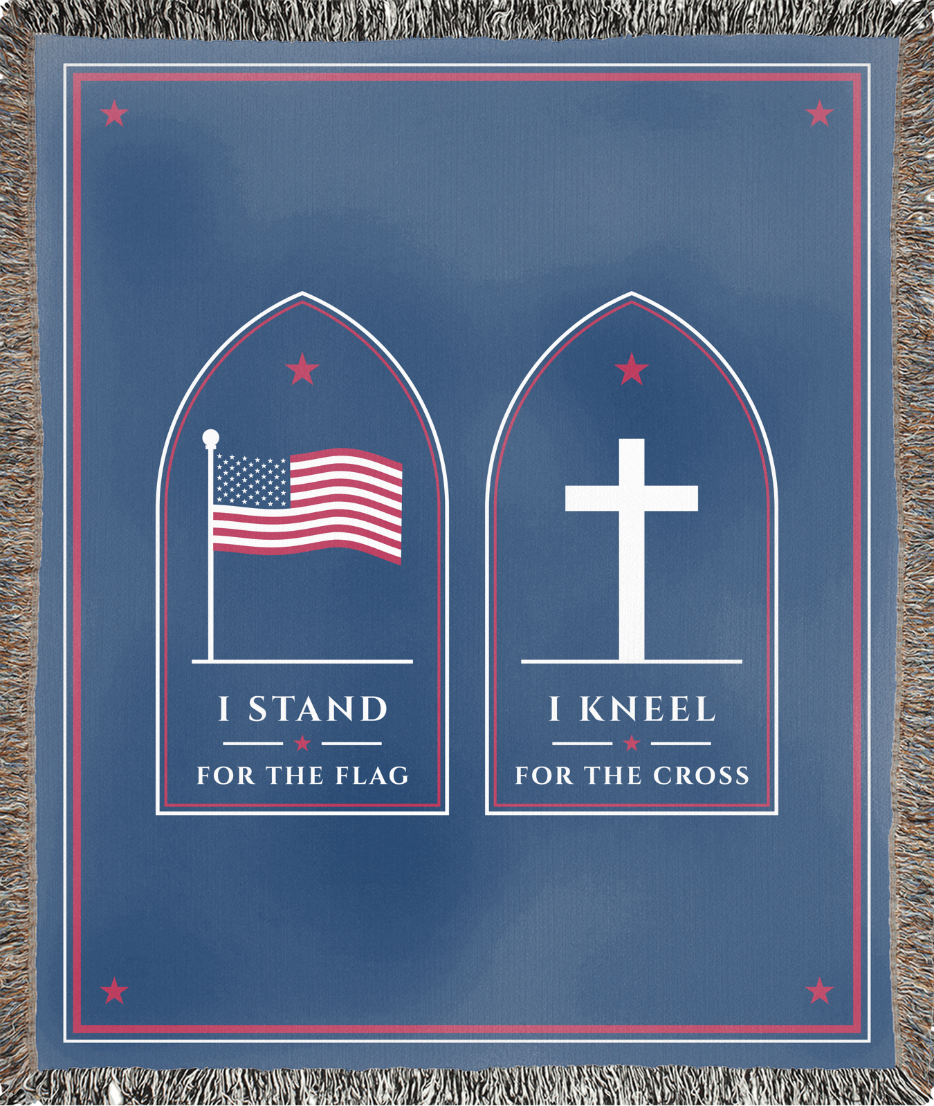 Stand for the Flag Woven Blanket