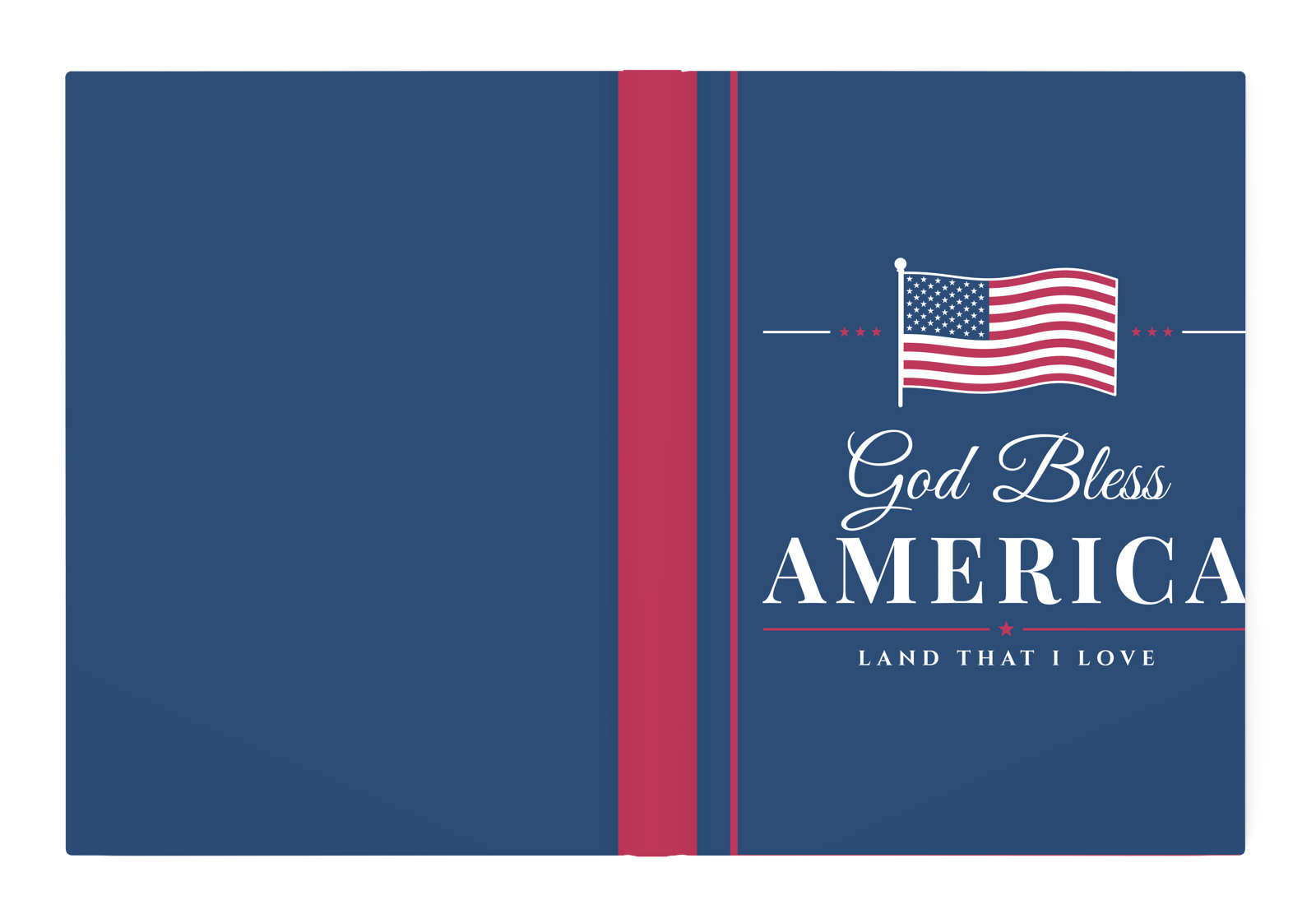 God Bless America Hardcover Journal