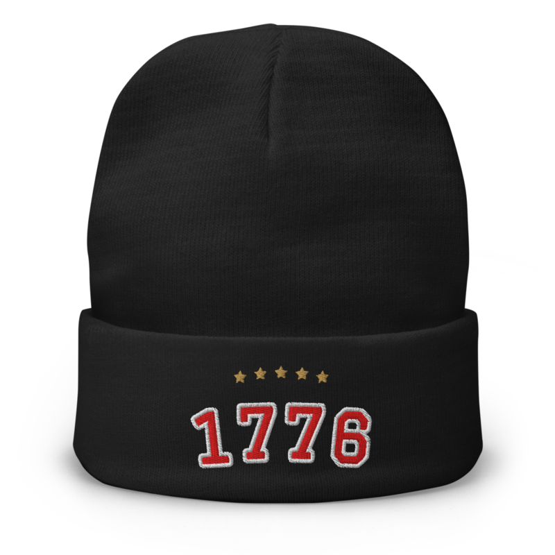 1776 Beanie in Black
