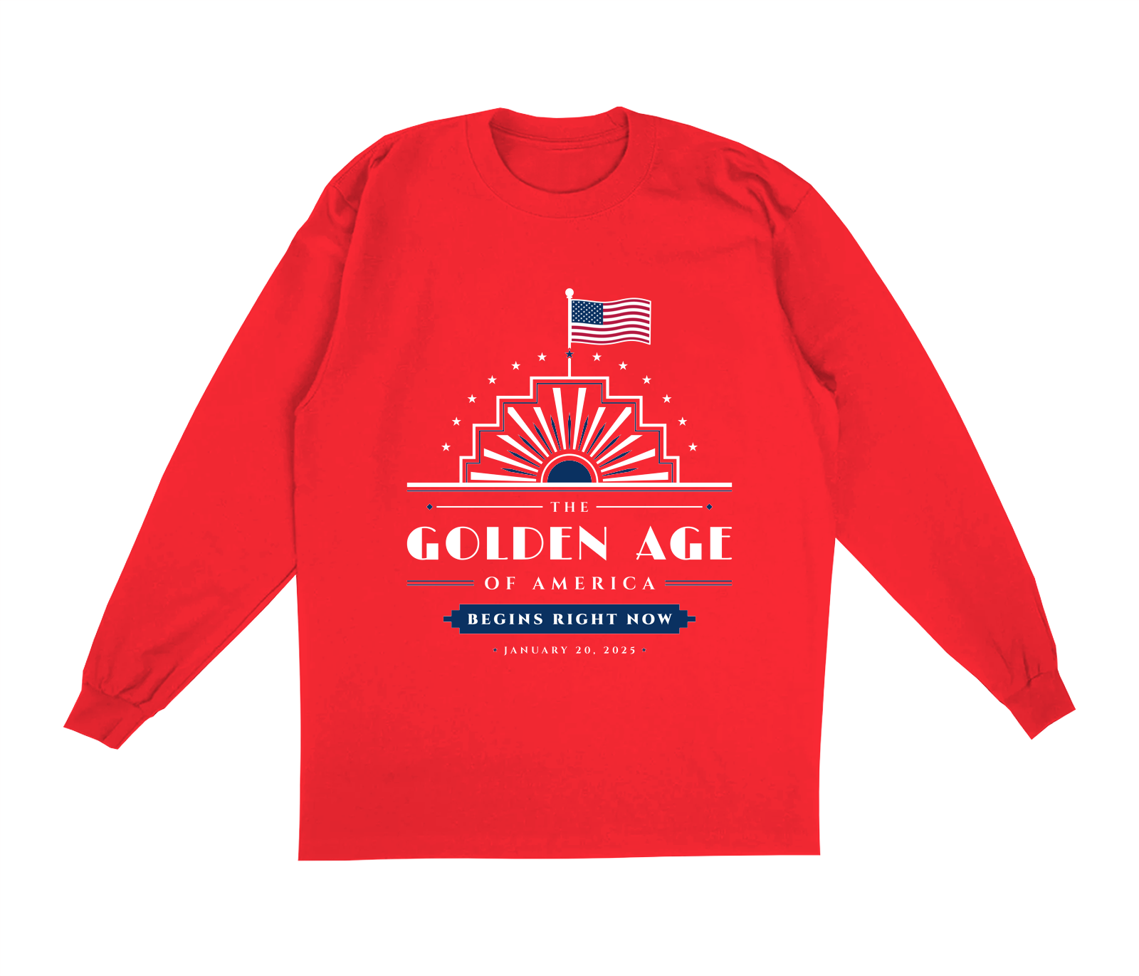 The Golden Age Oversized Long Sleeve in Red