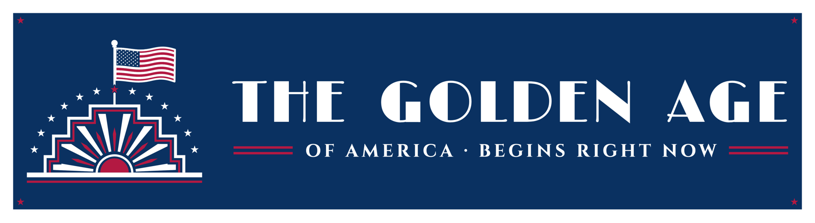 The Golden Age Car Magnet
