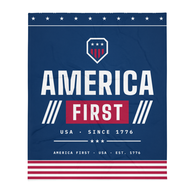 America First Throw Blanket