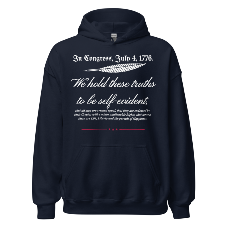 We Hold These Truths Hoodie in Navy