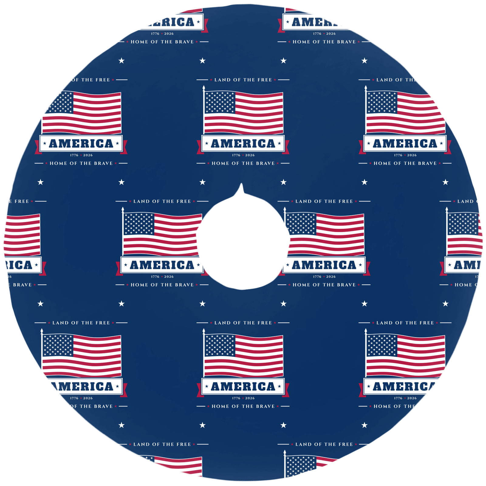 America Christmas Tree Skirt