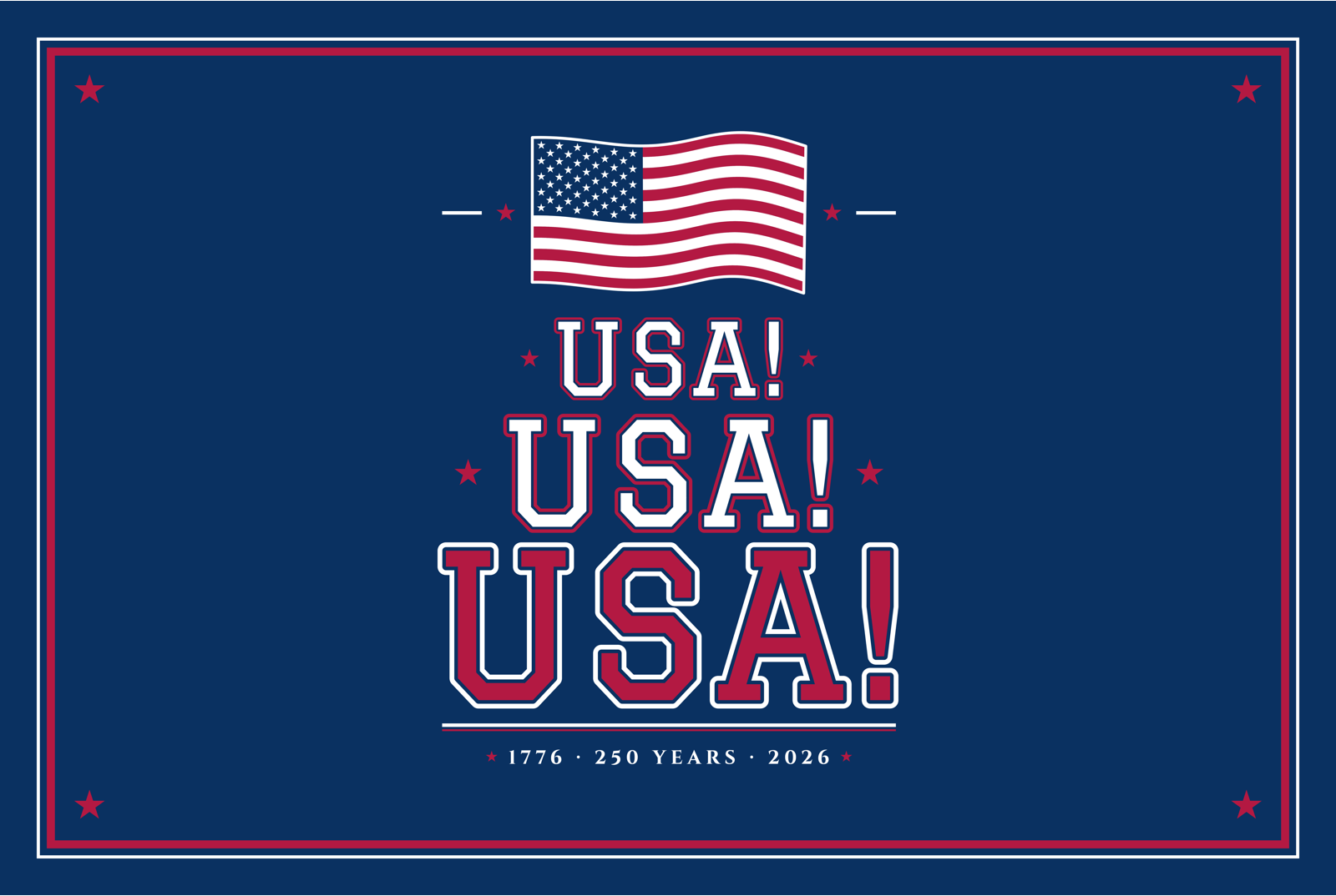 USA! USA! USA! Acrylic Print