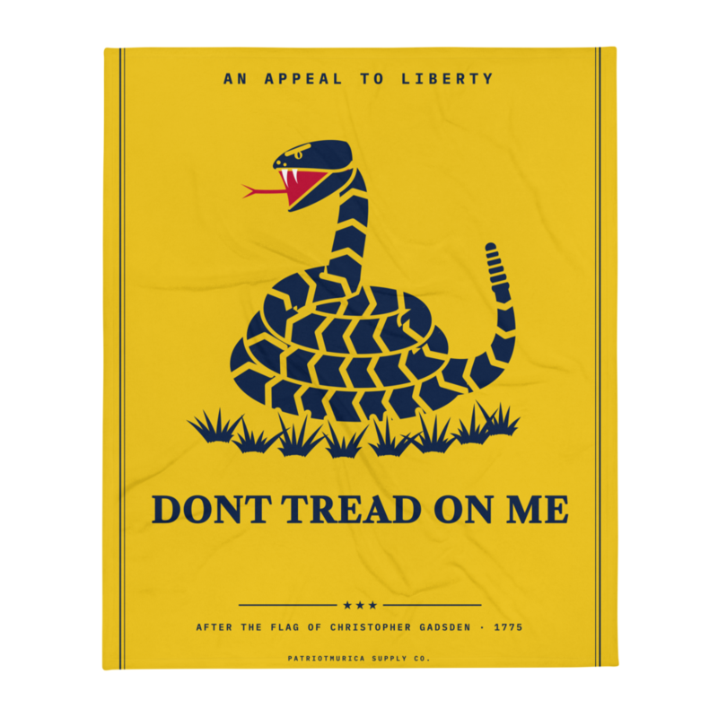 Don’t Tread on Me Throw Blanket