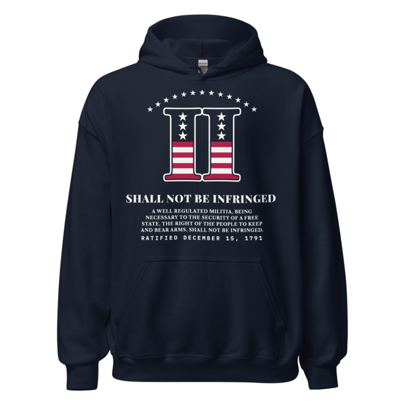 Second Amendment Hoodie in Navy